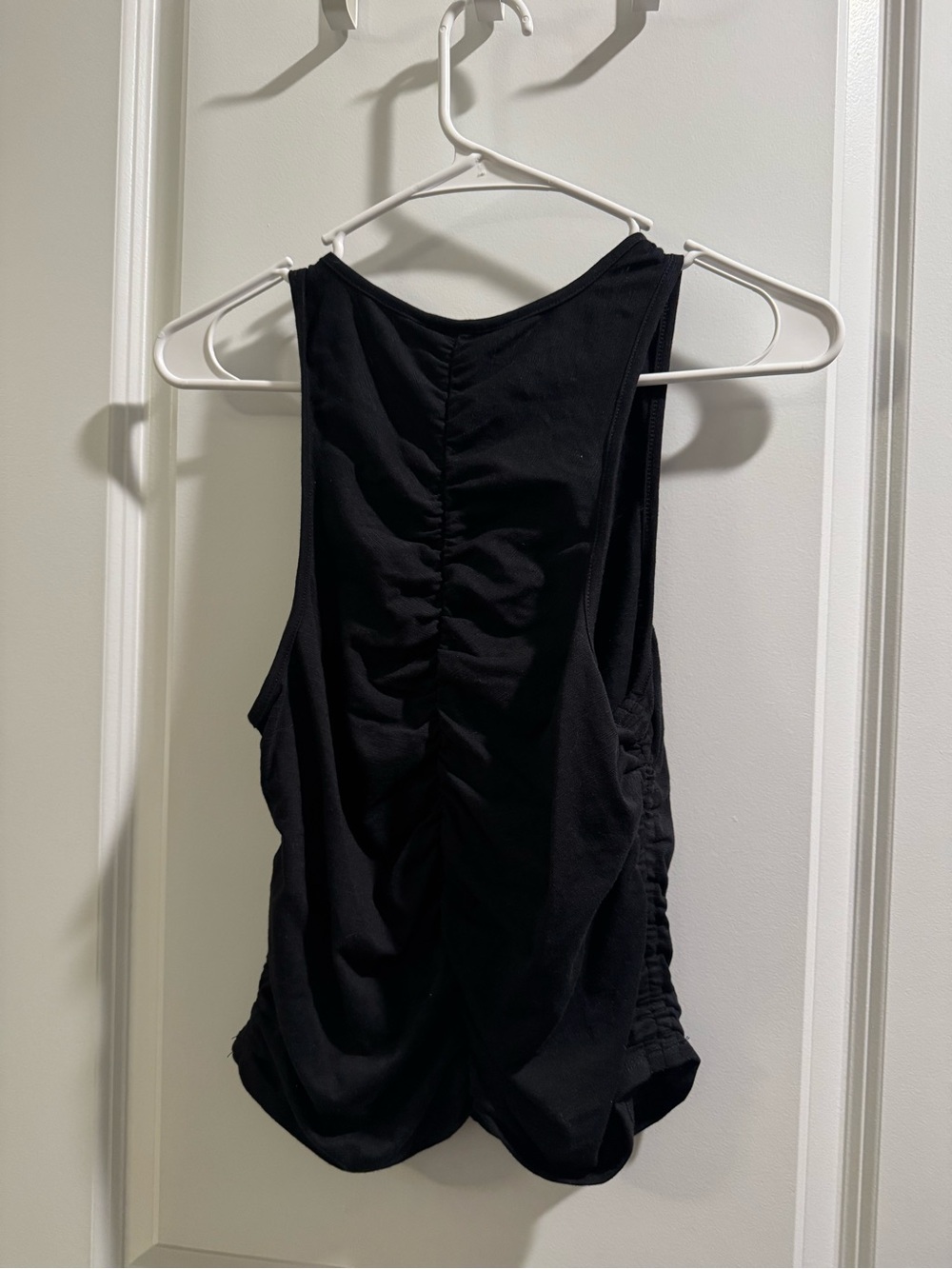 Universal Thread Black Ruched Front Tank - Picture 2 of 3